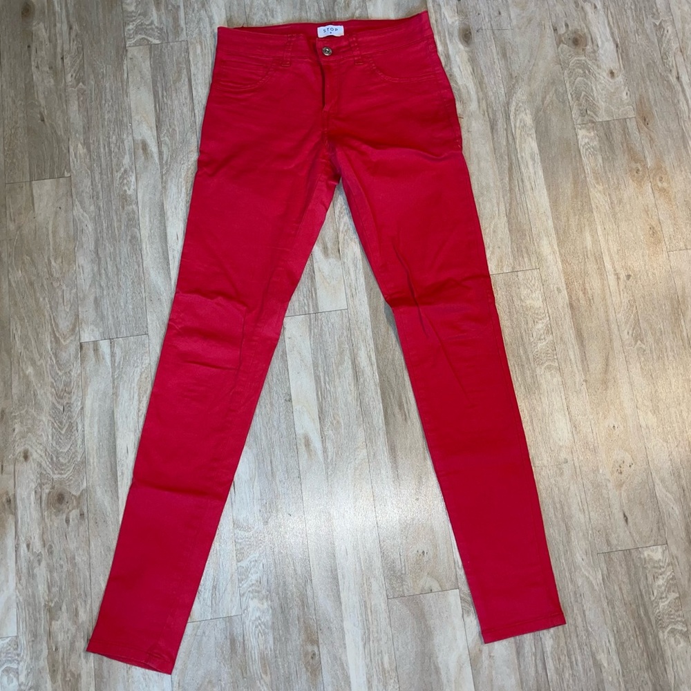 Red Skinny Jeans